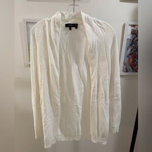 Theory Cream Knit Cardigan